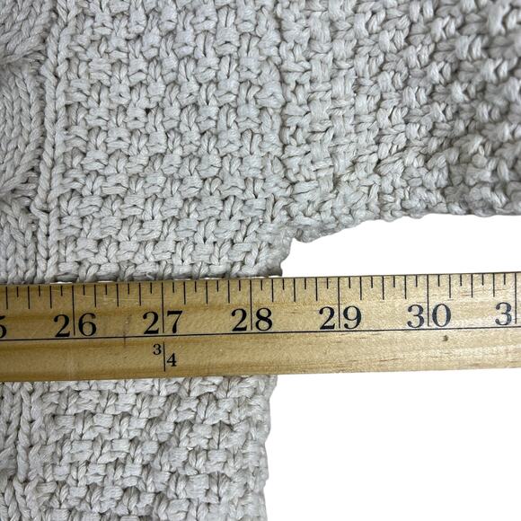 Vintage Abercrombie Big Sweater XL | Cream Cable Knit Fisherman Grandpa Heritage - Picture 8 of 9